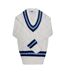 Pull homme blanc / bleu marine / bleu ciel Carta Sport