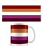 Pride - Mug LESBIAN (Blanc / Rose / Rouge) (Taille unique) - UTPM4342