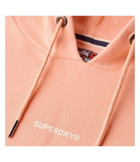 Sweat corail femme superdry plain hood - l