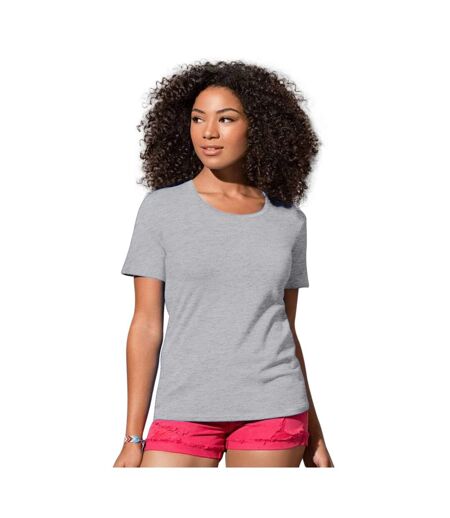 Stedman Womens/Ladies Stars T-Shirt (Heather Gray)