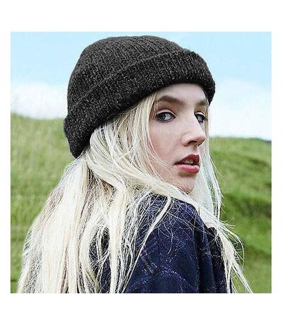 Beechfield Unisex Adults Glencoe Knitted Winter Beanie Hat (Black Fleck) - UTRW5189