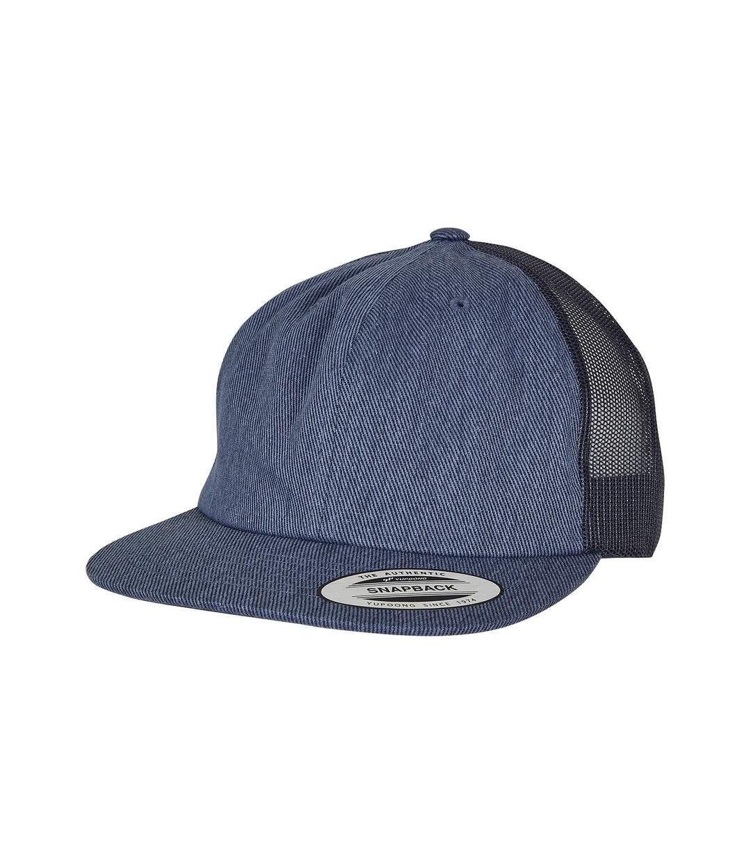 Casquette trucker adulte bleu brut Flexfit-1