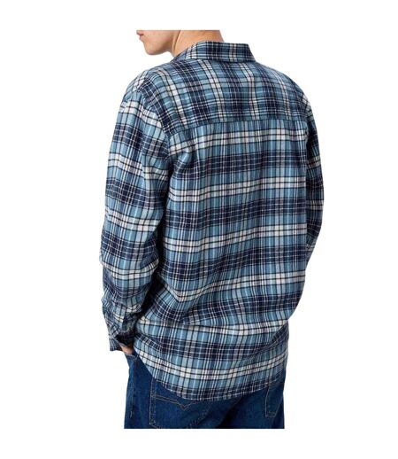 Mens Checked Long-sleeved Shirt Navy Jack Wills