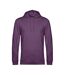 Sweat À Capuche Homme Violet B&C-1