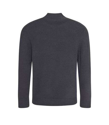 Ecologie Mens Wakhan Zip Neck Sweater (Charcoal) - UTPC3065