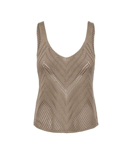 Top crochet marron femme jdy 15226348