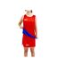 Short De Boxe Et Débardeur Femme Rouge BoxFit-4