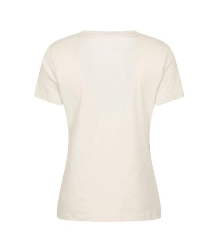 Womens/ladies Snowdon Mountain Relaxed Fit T-shirt Beige Mountain Warehouse