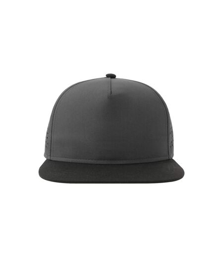 Casquette De Baseball Bank Five Gris Foncé Noir Atlantis Headwear