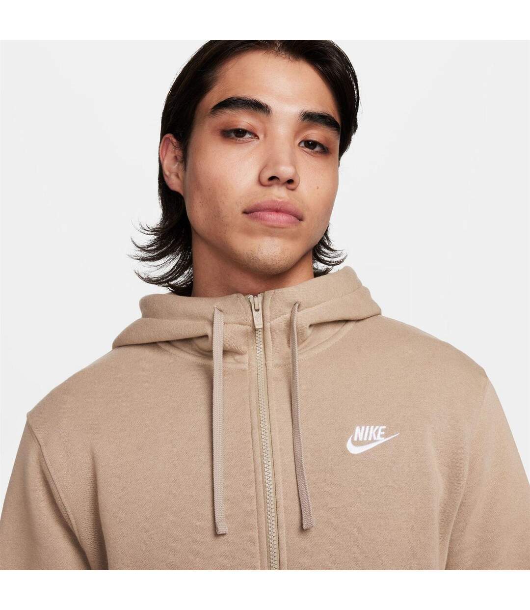 Veste À Capuche Sportswear Club Homme Vert Kaki Nike-3