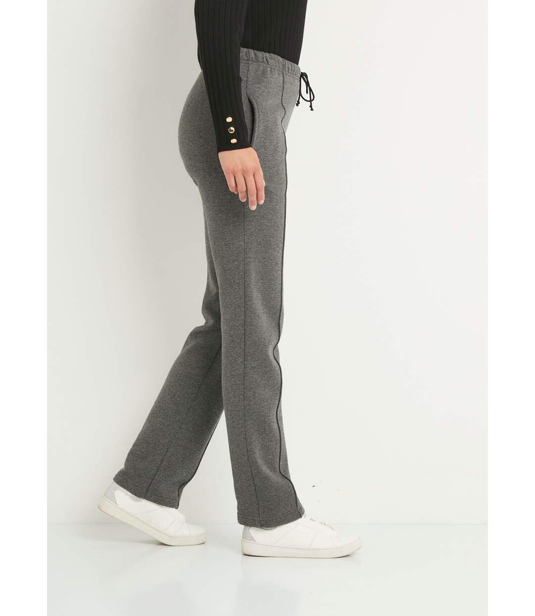 Pantalon détente ceinture élastiquée molleton-3