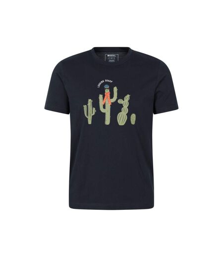 Mens Stay Sharp Graphic T-shirt Navy Mountain Warehouse
