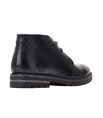 Bottines chukka swan homme noir Base London