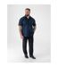 D555 Chemise Unie Manches Courtes Lucas Homme Rose Duke-4