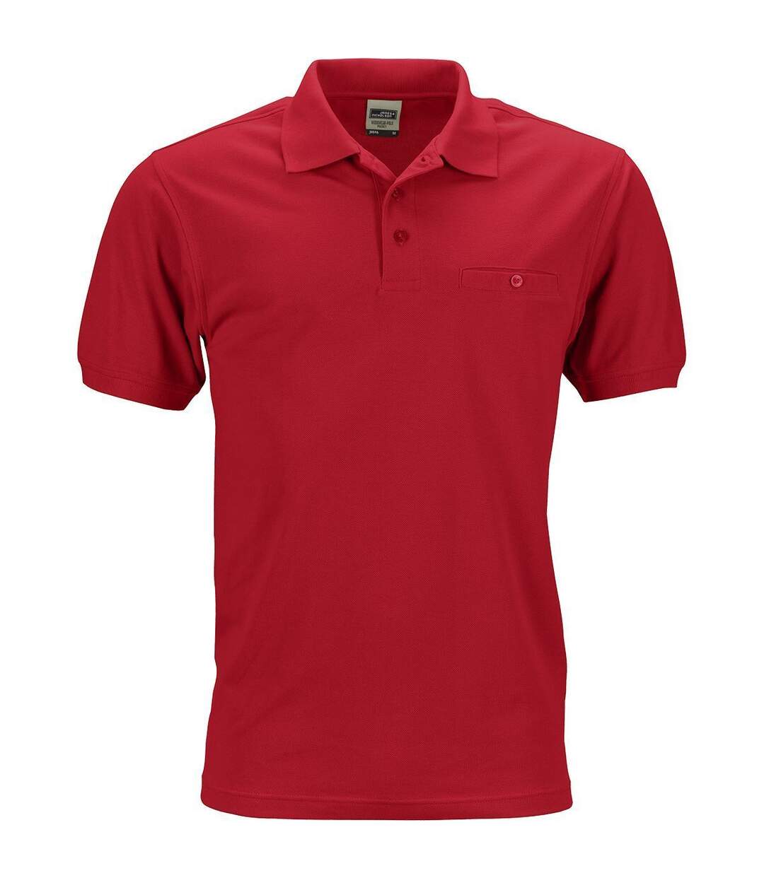 Polo homme poche poitrine - workwear - JN846 - rouge