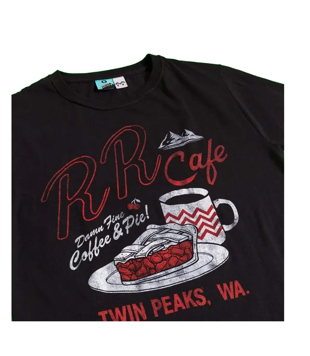 Unisex Adult Rr Cafe T-shirt Black Twin Peaks-3