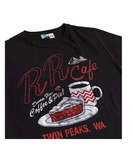 Unisex Adult Rr Cafe T-shirt Black Twin Peaks