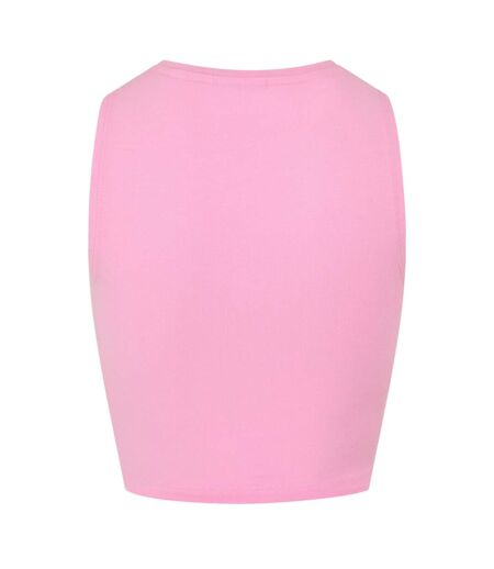 Womens/ladies Knotted Sleeveless Crop Top Bonbon Noisy May