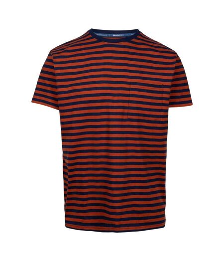 T-shirt Motif/style Rayé Mahe Homme Orange Trespass