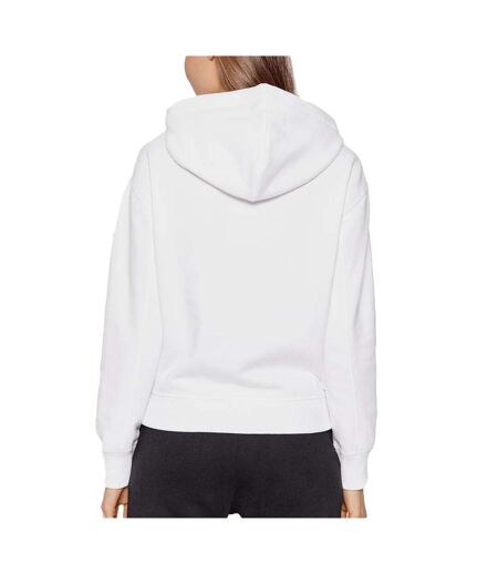 Sweat à capuche blanc femme calvin klein jeans embroidery - l
