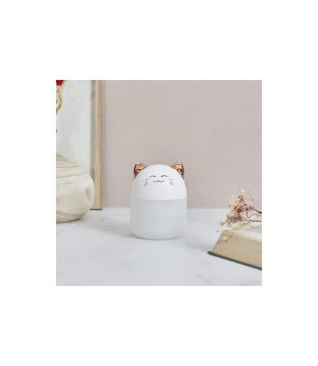 Diffuseur de Parfum LED Chat 200ml Blanc