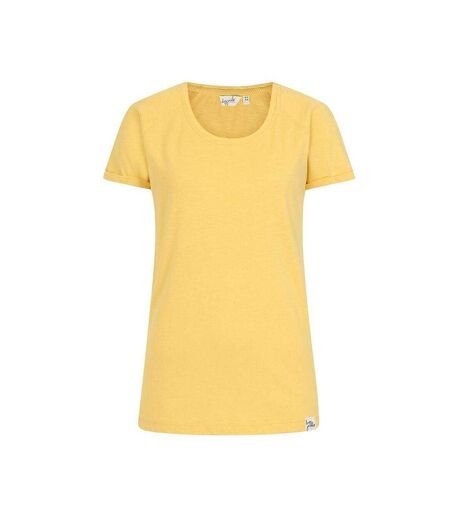 T-shirt Manches Roulées Motif/style Uni Femme Citron Lazy Jacks