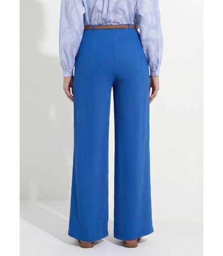 Pantalon taille élastiquée avec ceinture