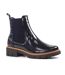 Bottines Motif/style Verni Peace Femme Bleu Lunar-1