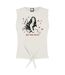 Womens/ladies Get Him Back Olivia Rodrigo Sleeveless Top Vintage White Amplified-1
