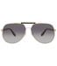 Lunettes De Soleil Motif/style Dégradé Homme Taille Unique Jaune Or Gris Foncé Marc Jacob-1