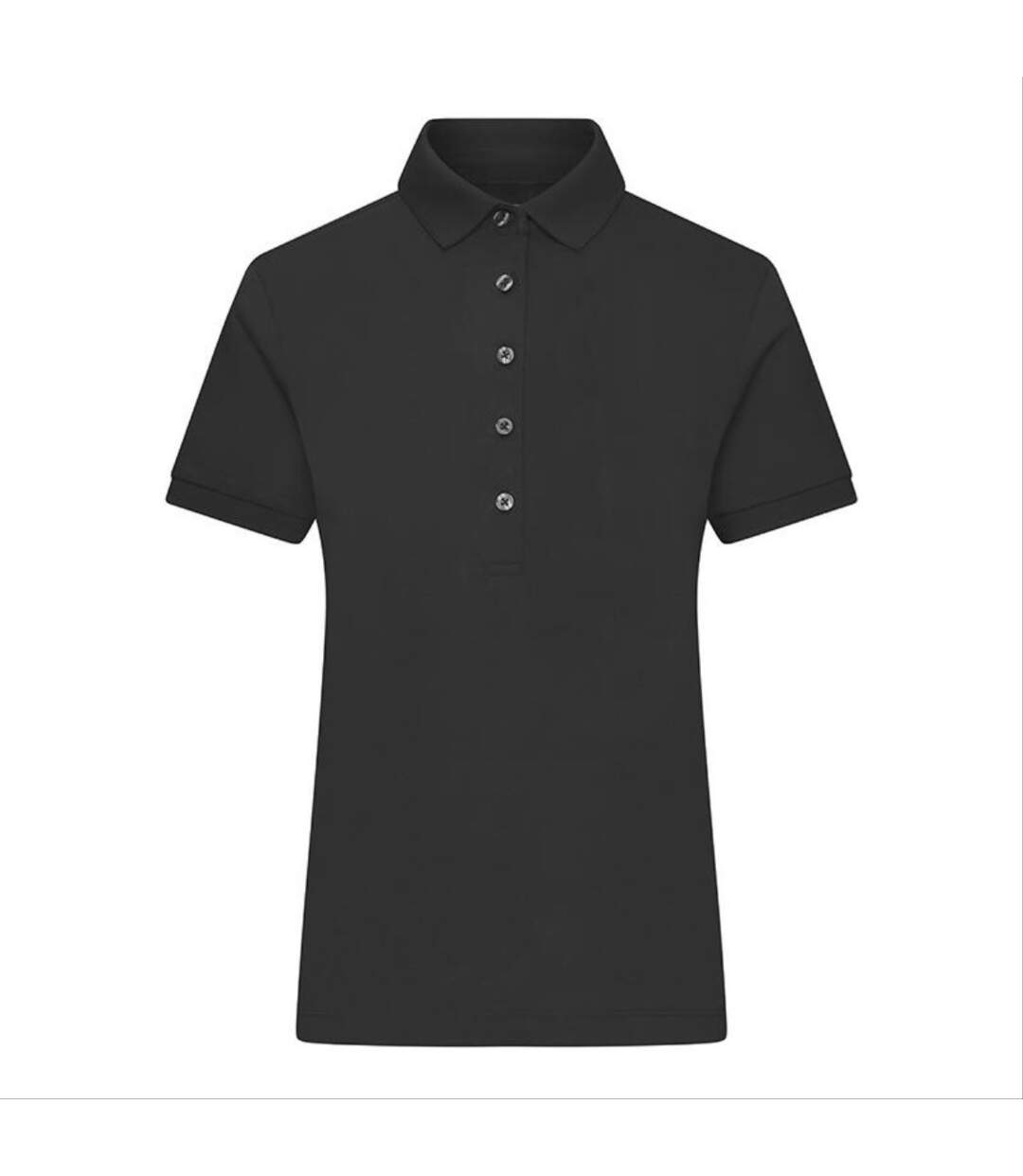 Polo femme manches courtes - JN1301 - noir-1