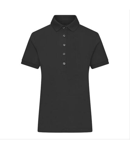 Polo femme manches courtes - JN1301 - noir