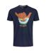 Mens hang loose graphic t-shirt dark blue Weird Fish-1