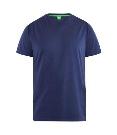 Duke Mens Signature-1 V-Neck T-Shirt (Navy) - UTDC166