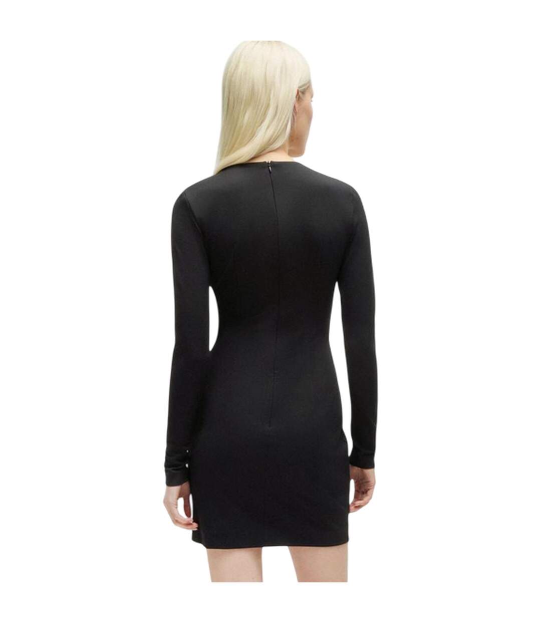 Robe Courte Manches Longues Kalypso Femme Noir Hugo Boss-3