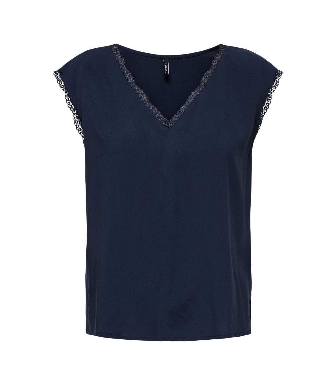 T-Shirt marine femme only selina - l-1