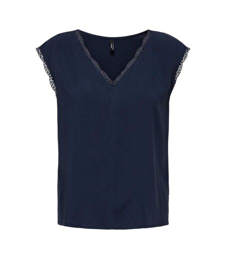 T-Shirt marine femme only selina - l