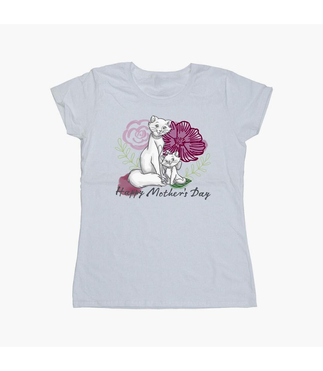 Disney - T-shirt THE ARISTOCATS MOTHER'S DAY - Femme (Blanc) - UTBI8419-1