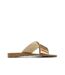 Claquettes croisées rose gold femme chattawak brana-2