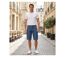 WINCHESTER INDIGO1 : Bermuda en jean homme bleu stone en coton style cargo décontracté-5