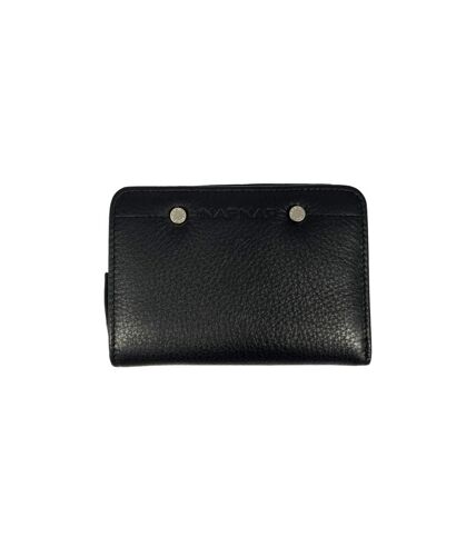 Naf Naf - Portefeuille compact en cuir Dahlia - noir - 8589