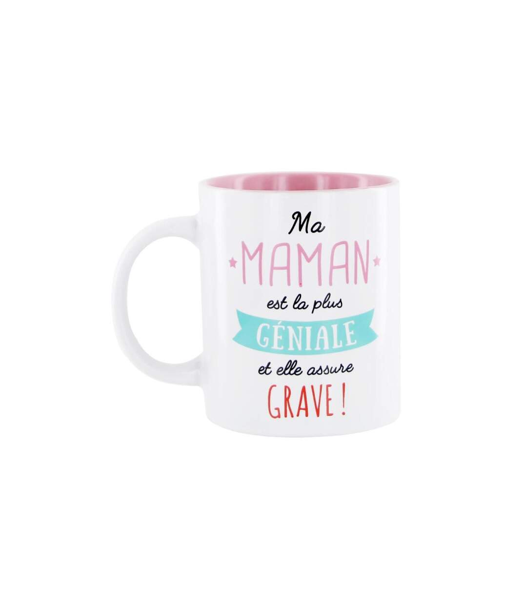 Mug Design Maman 12cm Blanc-1