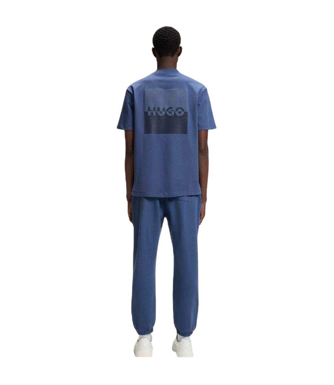 Mens Dusplitan Logo Joggers Medium Blue Hugo-3