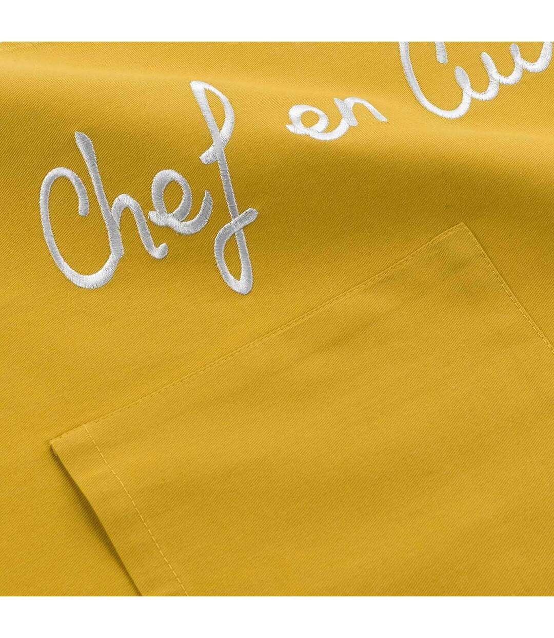 Tablier de Cuisine Cuistot 84cm Jaune-3