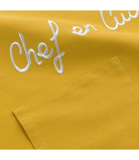 Tablier de Cuisine Cuistot 84cm Jaune