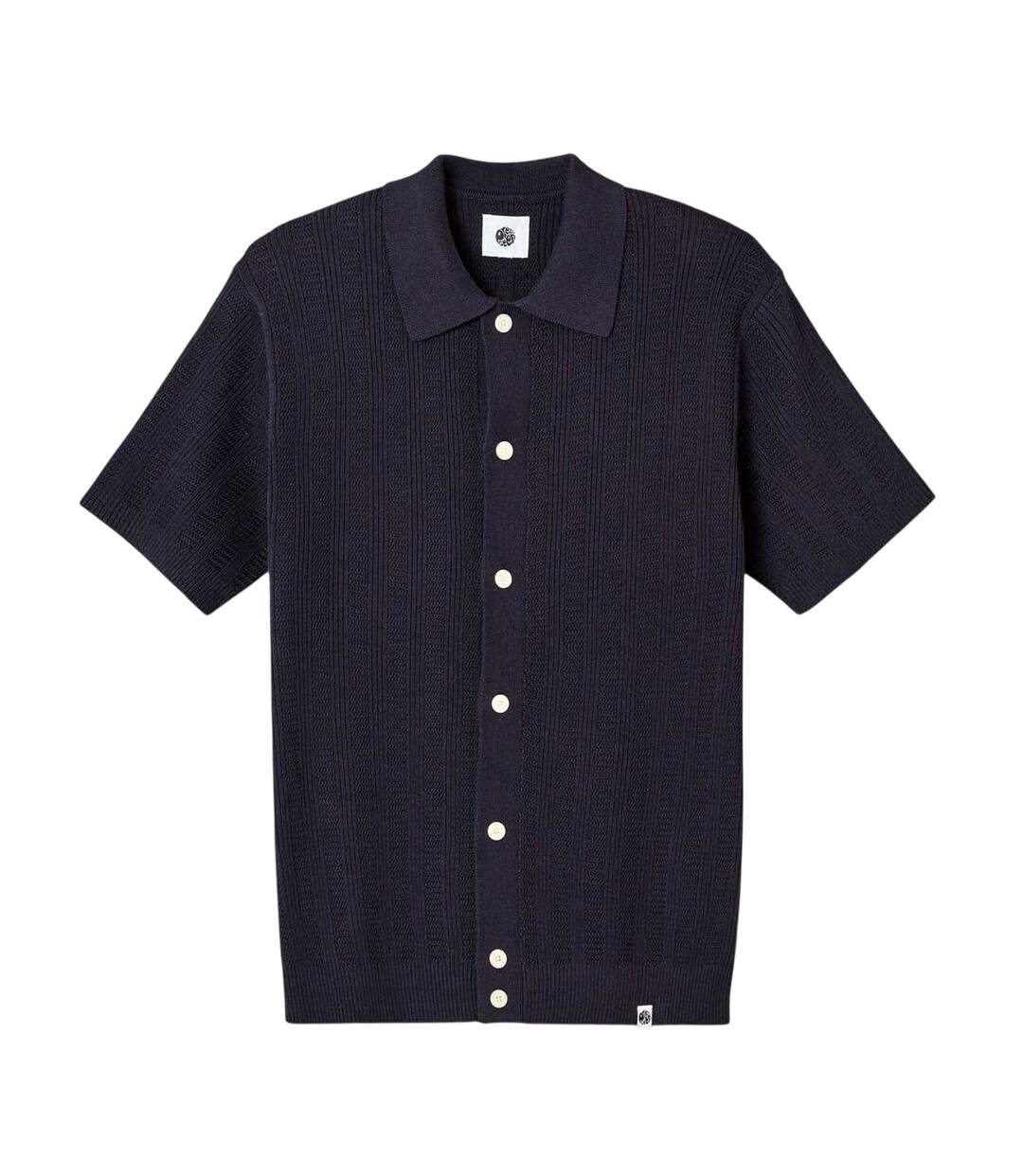 Chemise Manches Courtes Homme Bleu Marine Pretty Green-2