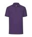 Mens pique polo shirt purple Fruit of the Loom-1