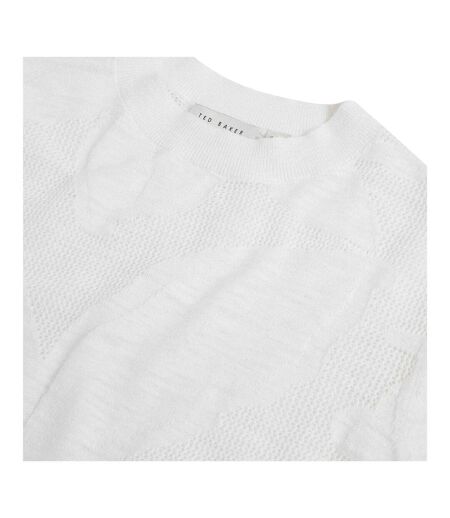 T-shirt Manches Courtes Femme Blanc Cassé Ted Baker