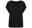 T-shirt écoresponsable manches à revers - Femme - PAT309 - noir-1