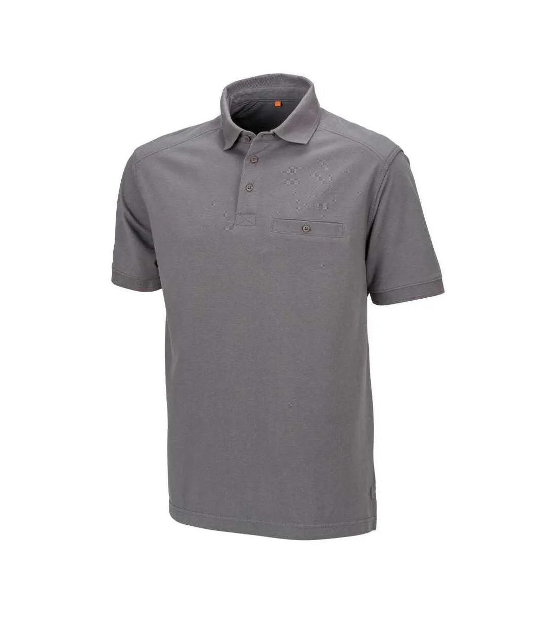 Mens Apex Polo Shirt Workguard Grey WORK-GUARD By Result-1